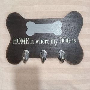 Dog Bone Wall Art with Hooks